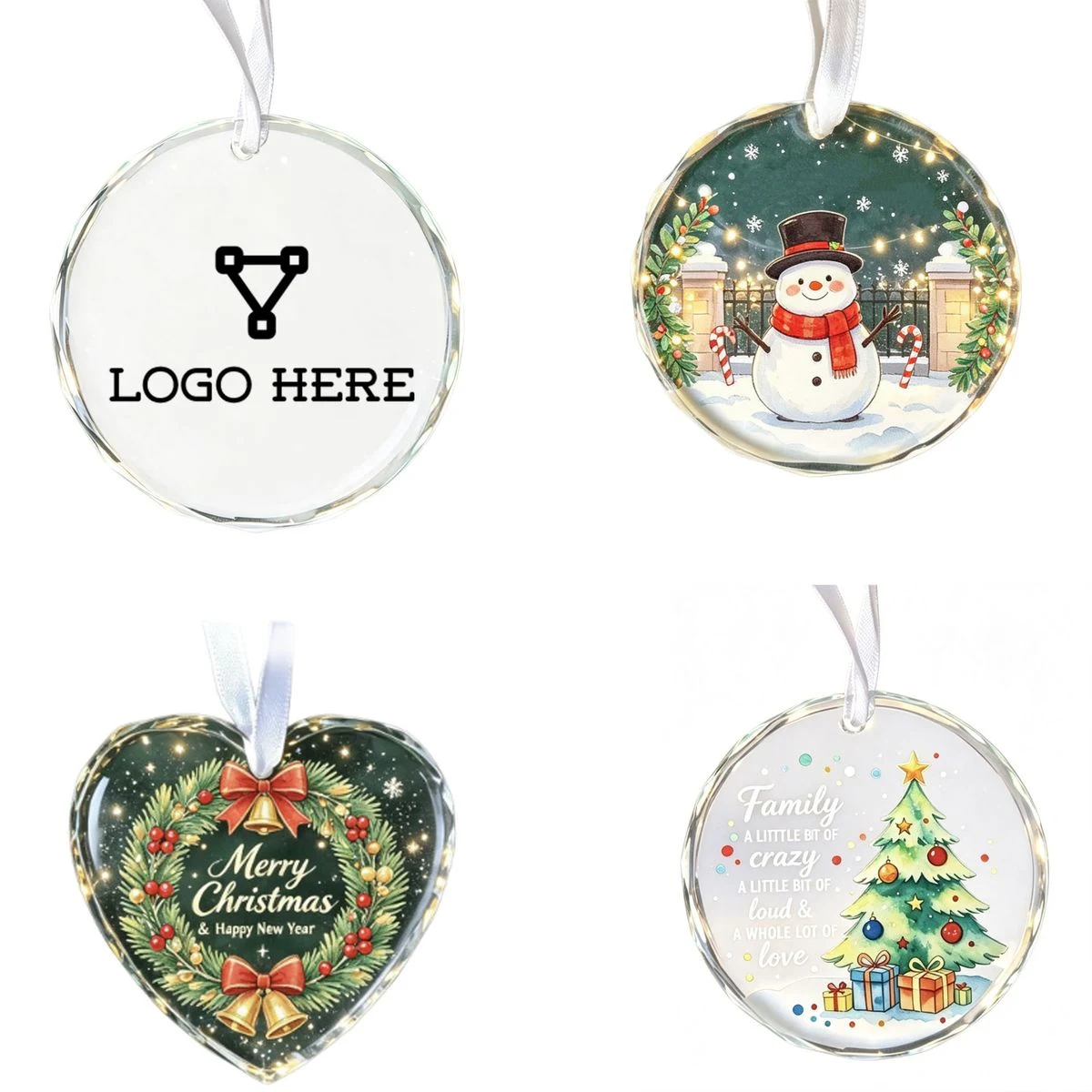 Christmas Crystal Hanging Ornament 1