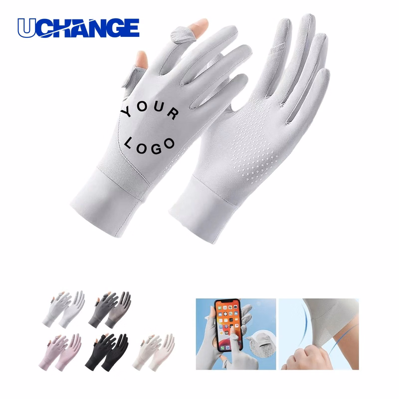 Breathable Nylon UV Protection Gloves for Outdoor Use