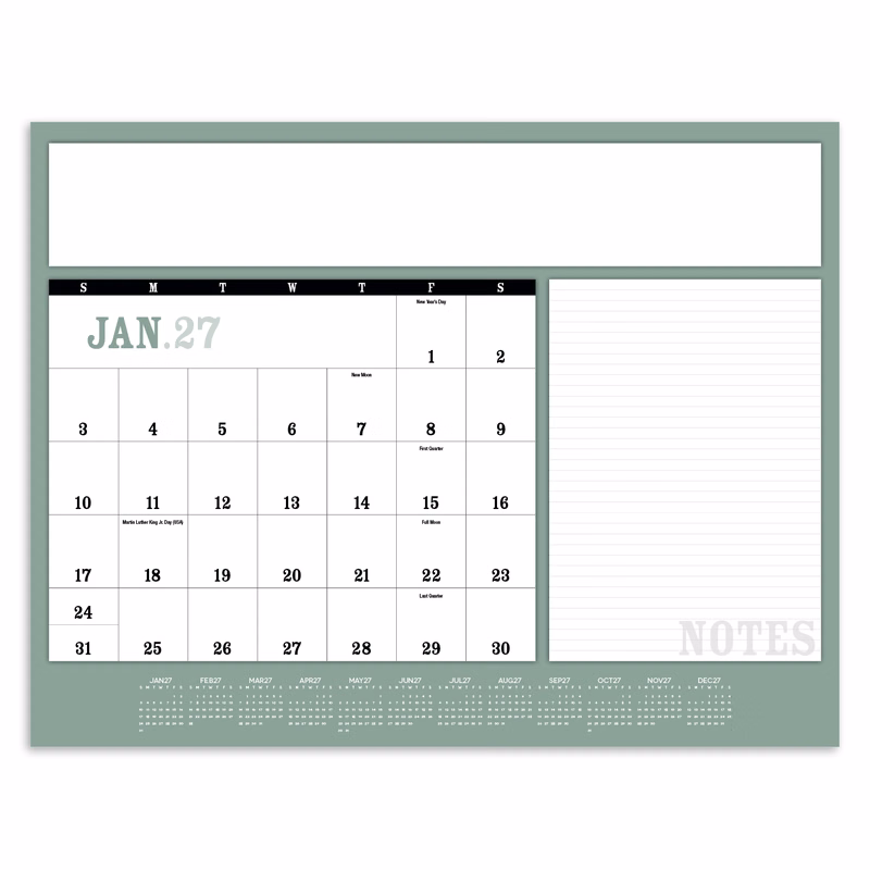 Triumph® Calendars Notes Desk Pad