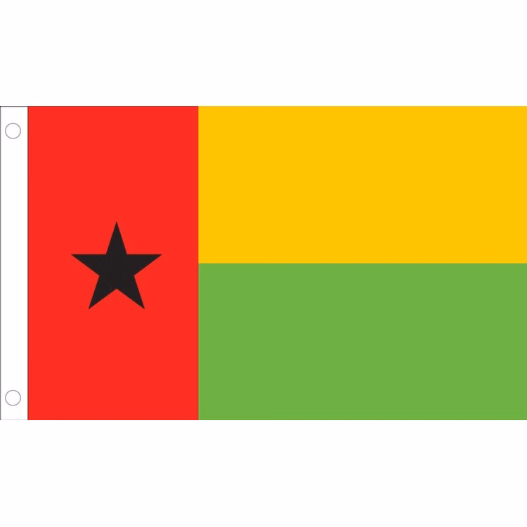 Guinea-Bissau Flag - 2' x 3' - Nylon