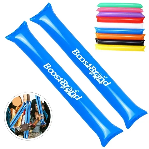 Custom Canvas Inflatable Cheering Sticks with Large Logo Area — Sports Event Promo 1