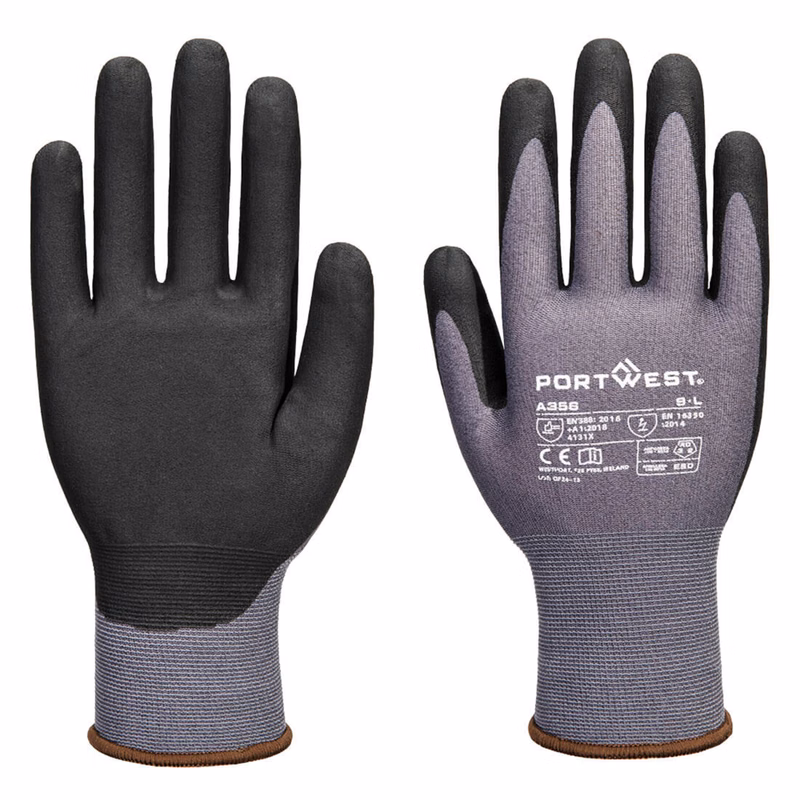 PORTWEST® ESD 15 Nitrile Essential Glove (Pk12) w/ Extra Dexterity
