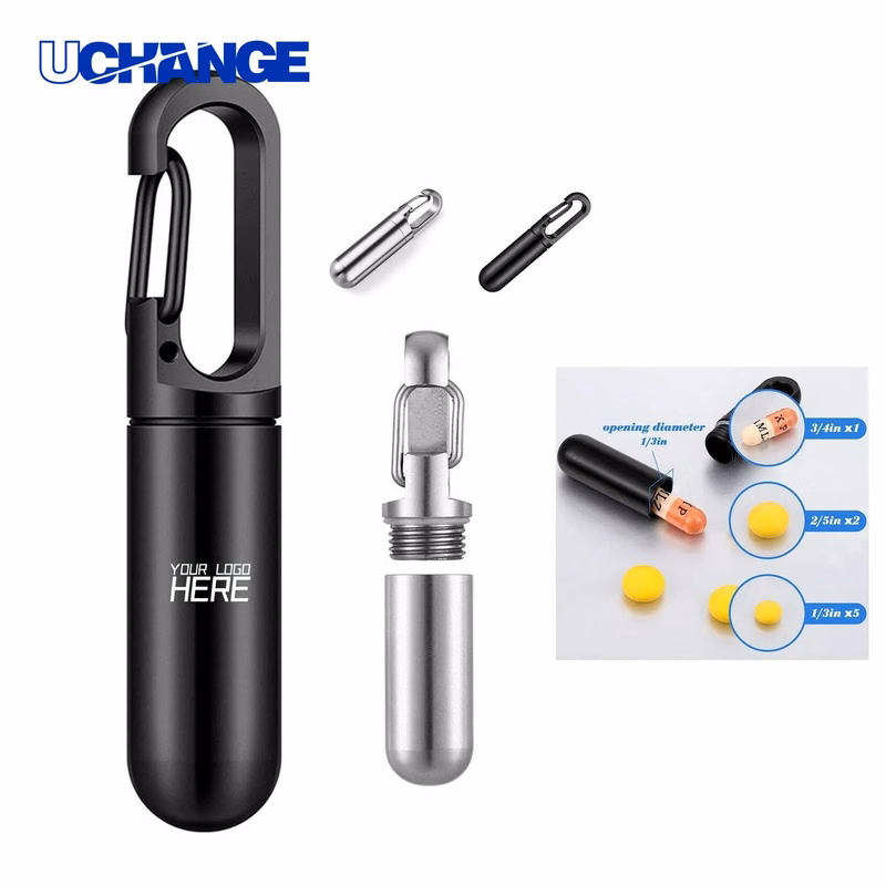 Travel Metal Pill Bottle Container