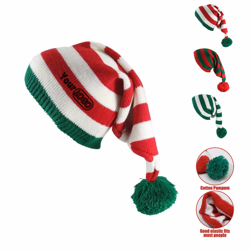 Custom Logo Adult Christmas Festival Knitted Hat