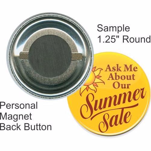 Personal Magnet 1 1/4 Inch Round Button
