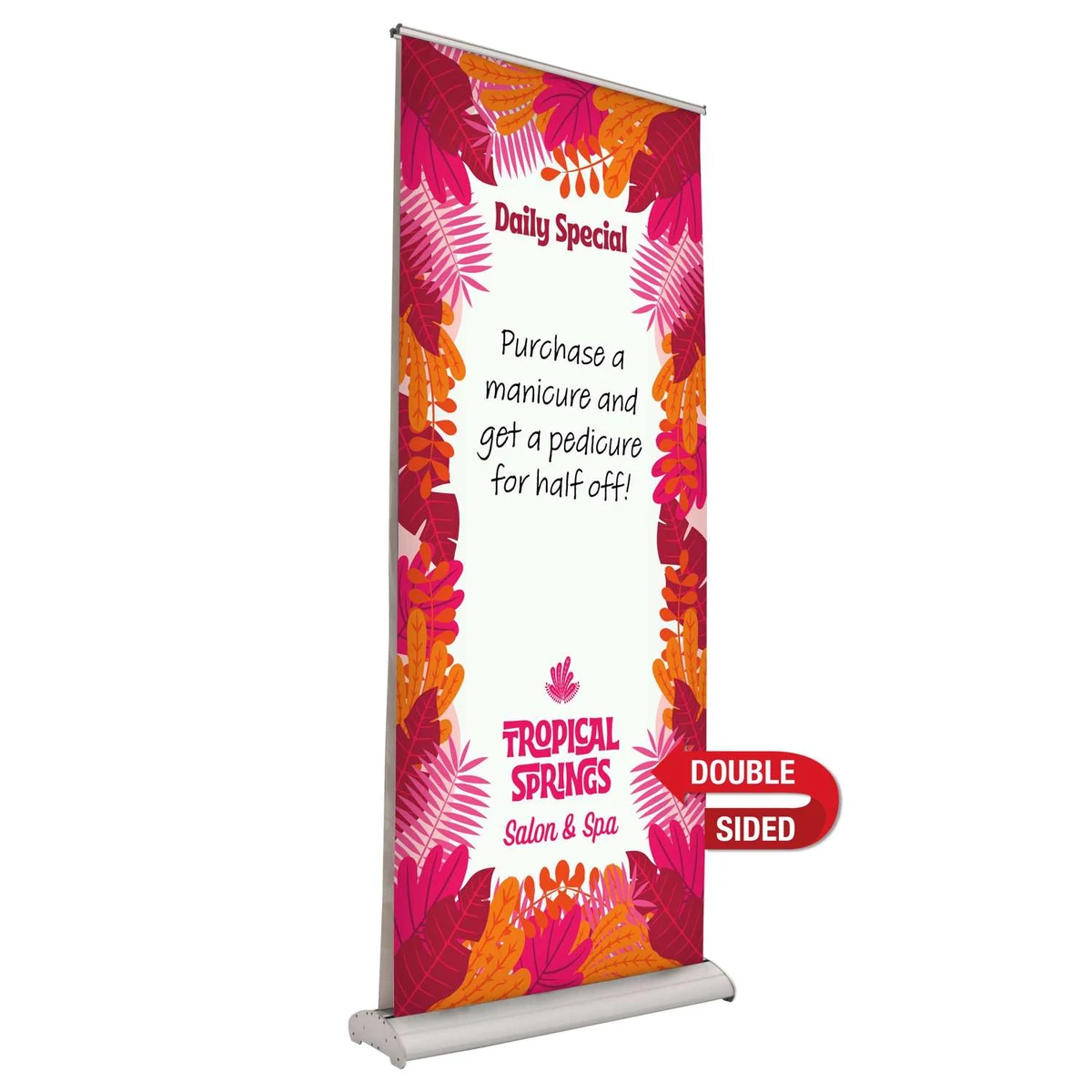 33.5" Deluxe Pro Retractor Double-Banner Kit (Dry-Erase Media) 1