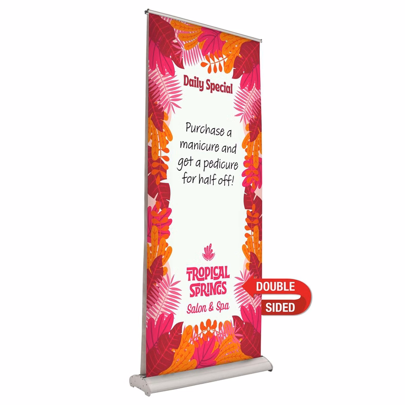 33.5" Deluxe Pro Retractor Double-Banner Kit (Dry-Erase Media)