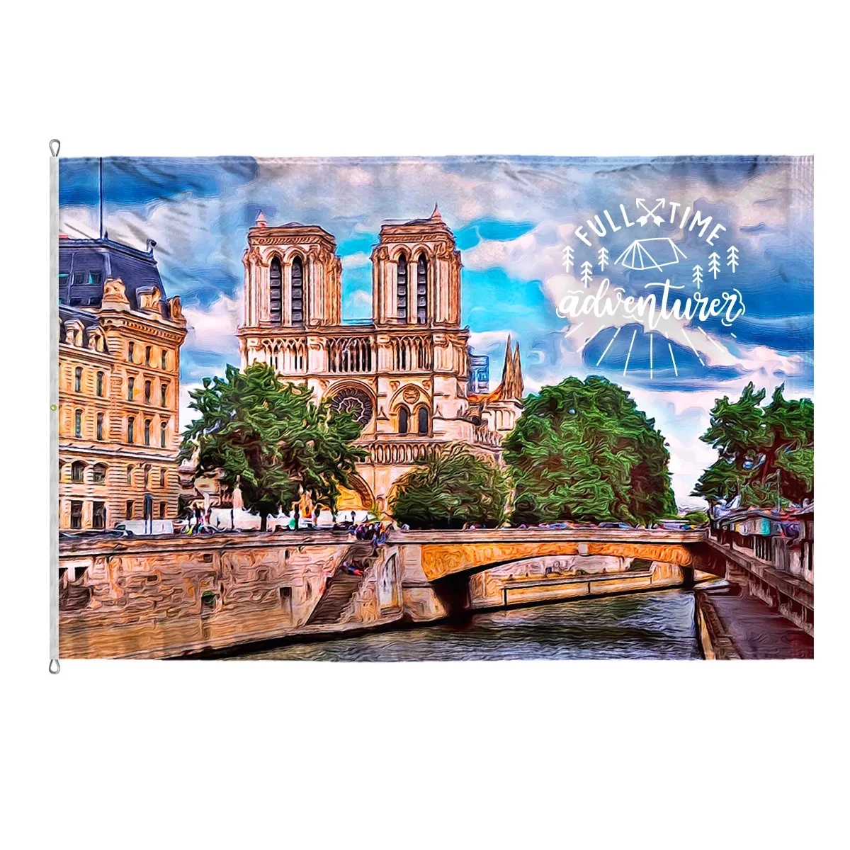 Custom Digitally Printed Flags 8' x 12' 2 Sided Poly 1