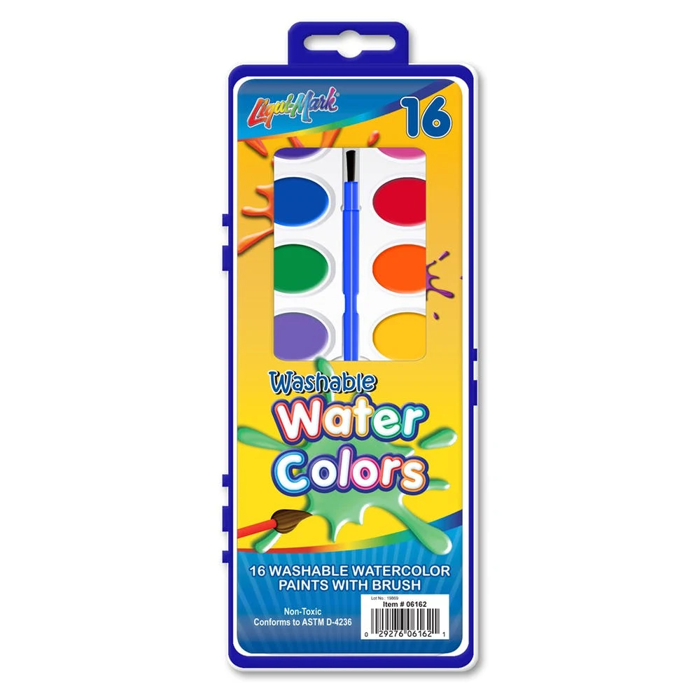 Watercolor Paint Sets - 16 Colors Washable 1