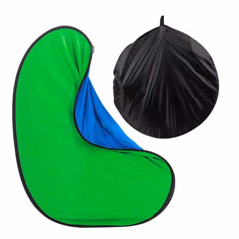 39.4 * 59.1" Double Sided Collapsible Green Screen with Carrying Bag