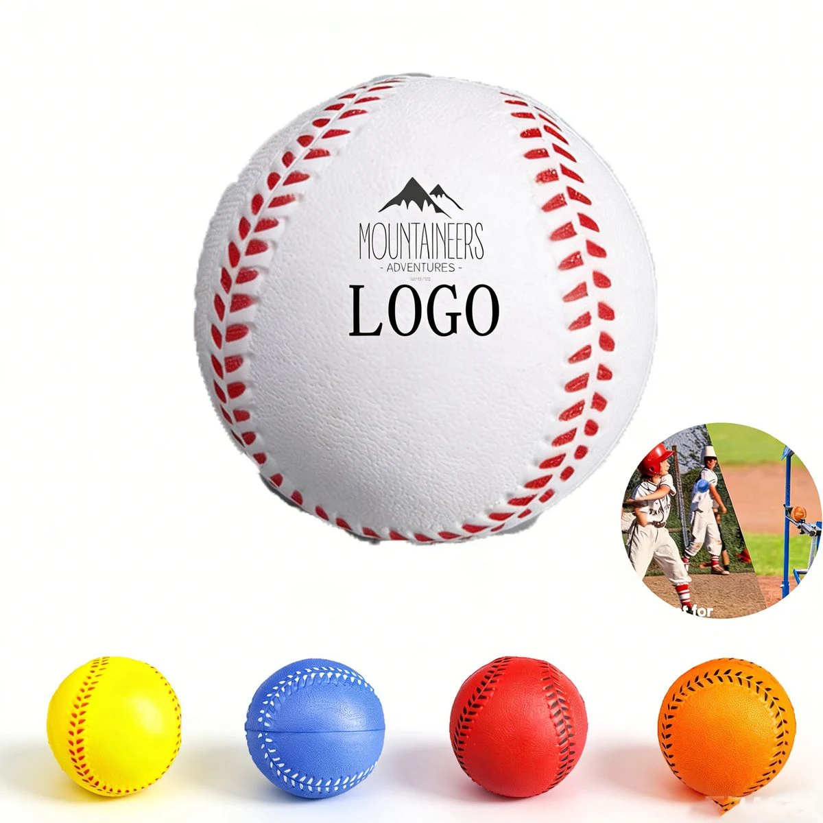 9 Inch Baseball Stress Reliever Realistic Soft Foam Squeeze Toy 1