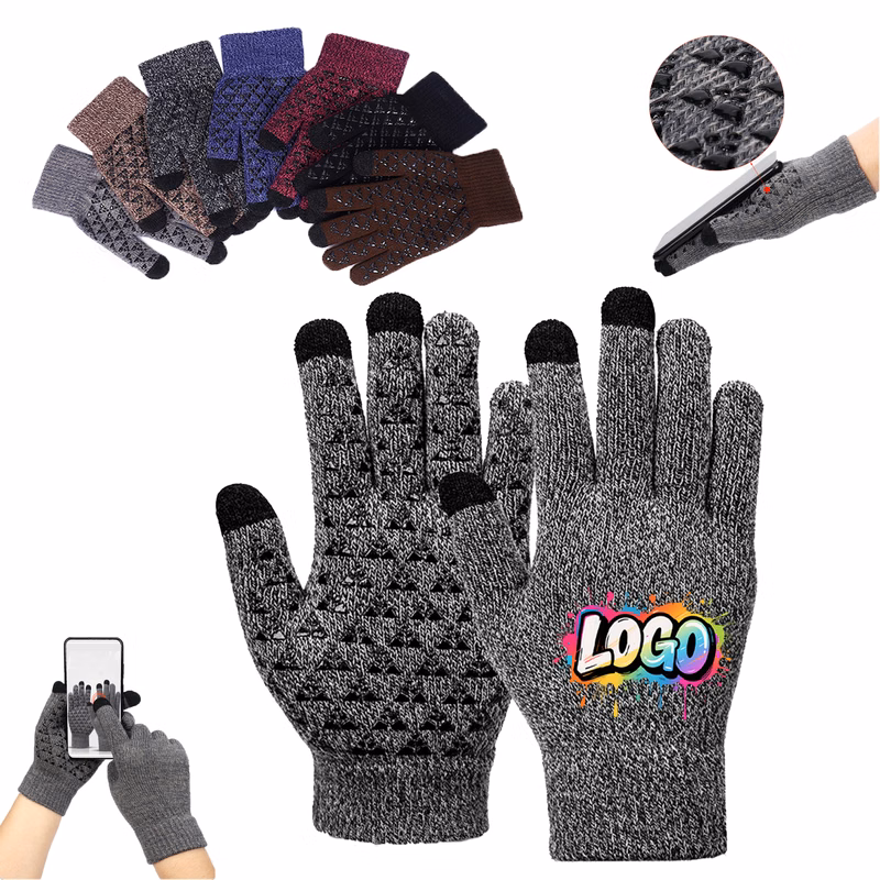 Lightweight Winter Knit Touchscreen Gloves