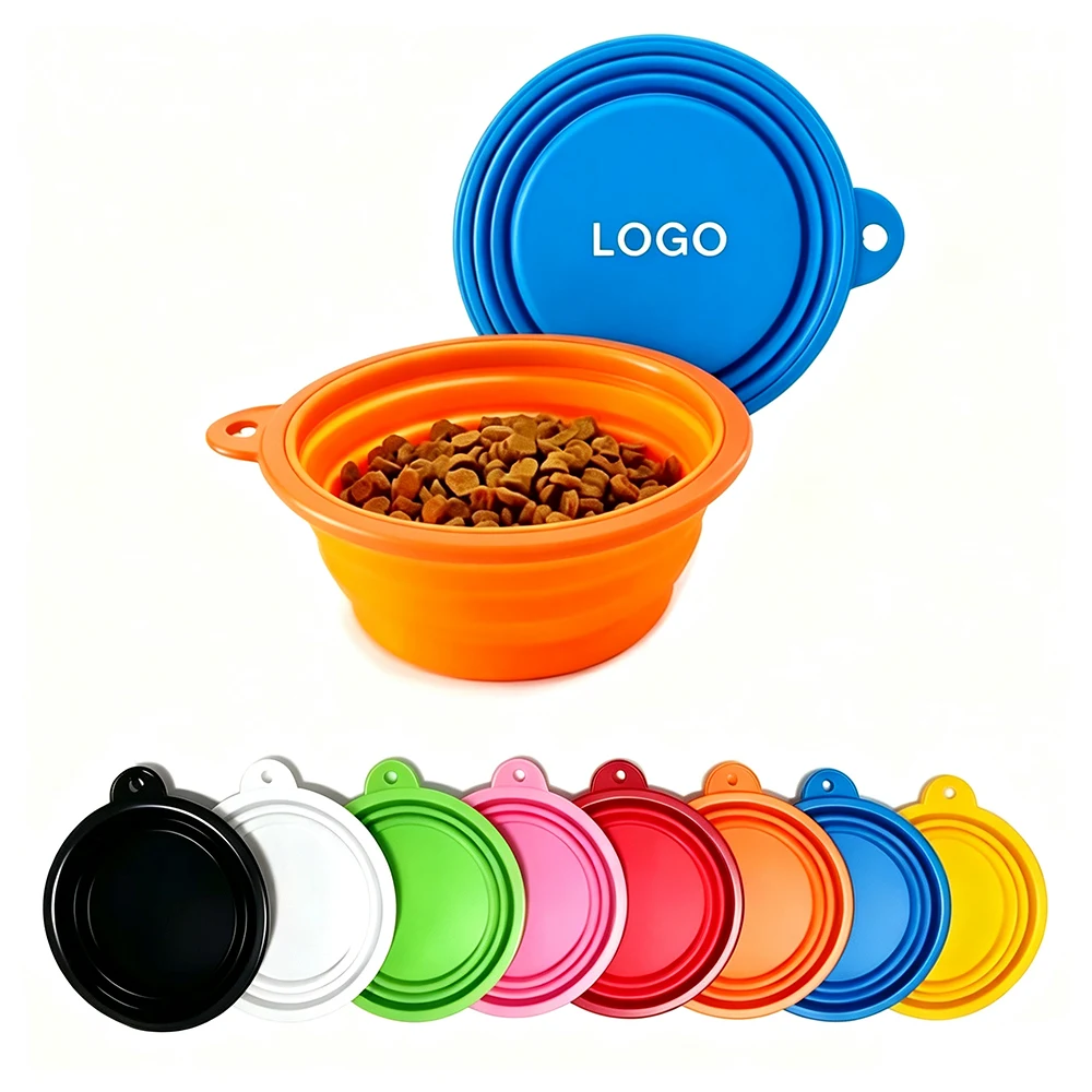 Collapsible silicone pet water bowl (No carabiner) 1