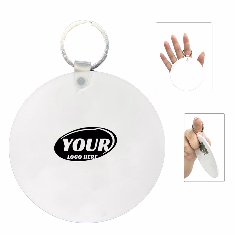 Personalized PVC Coasters With Keychain