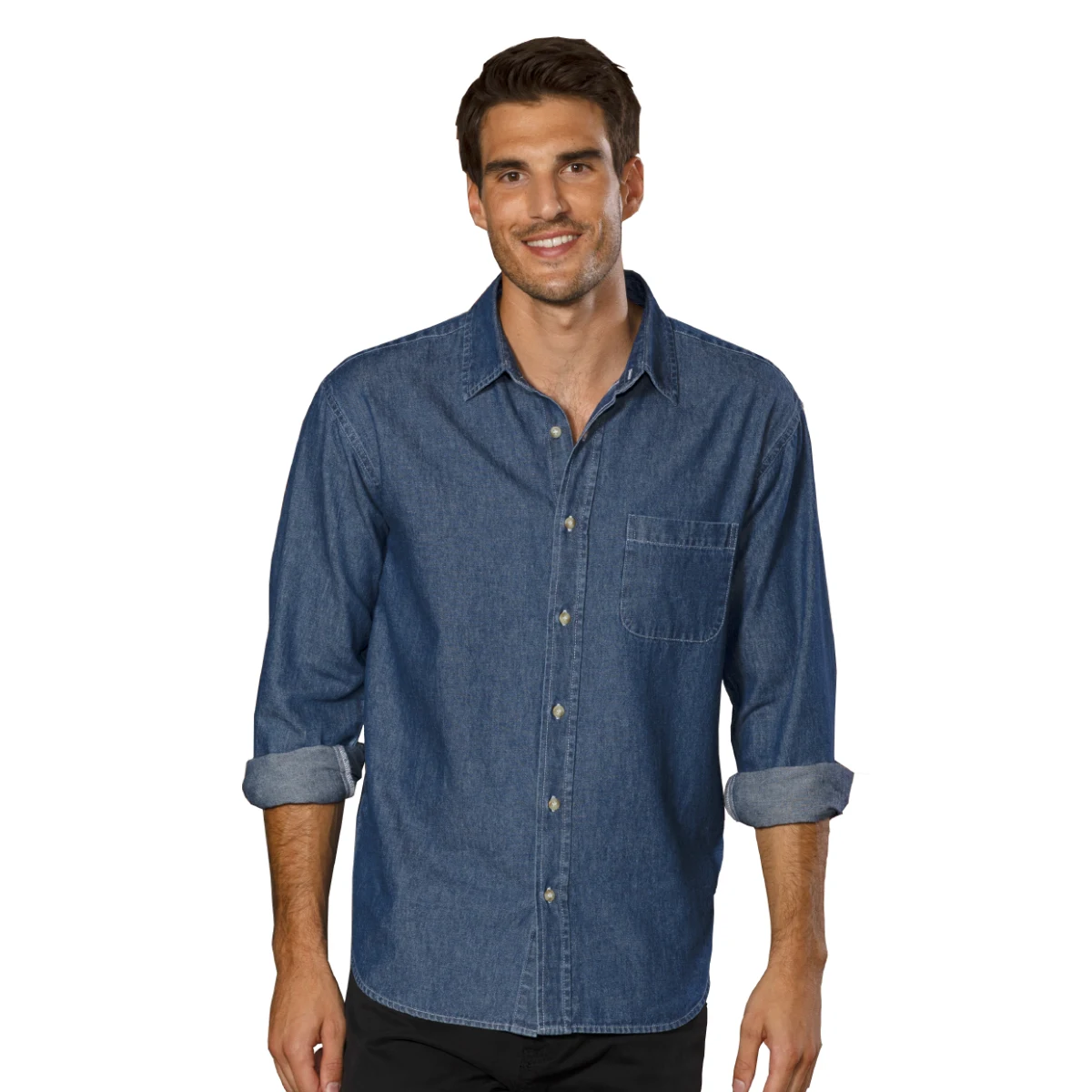 Men's L/S Untucked Denim 1