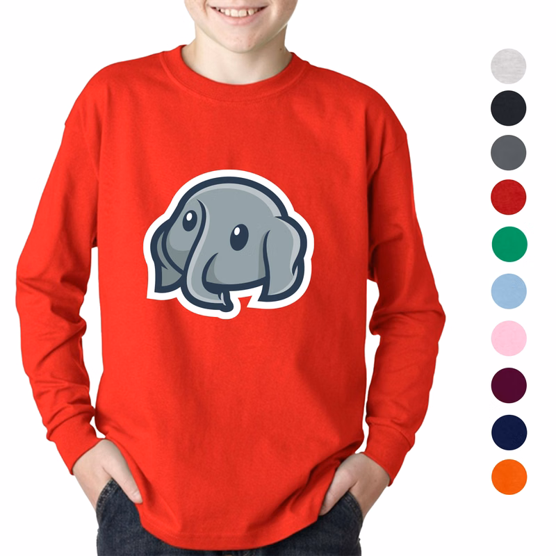 Youth Long Sleeve Winter T-Shirt 6.1 oz Boys Sweatshirt