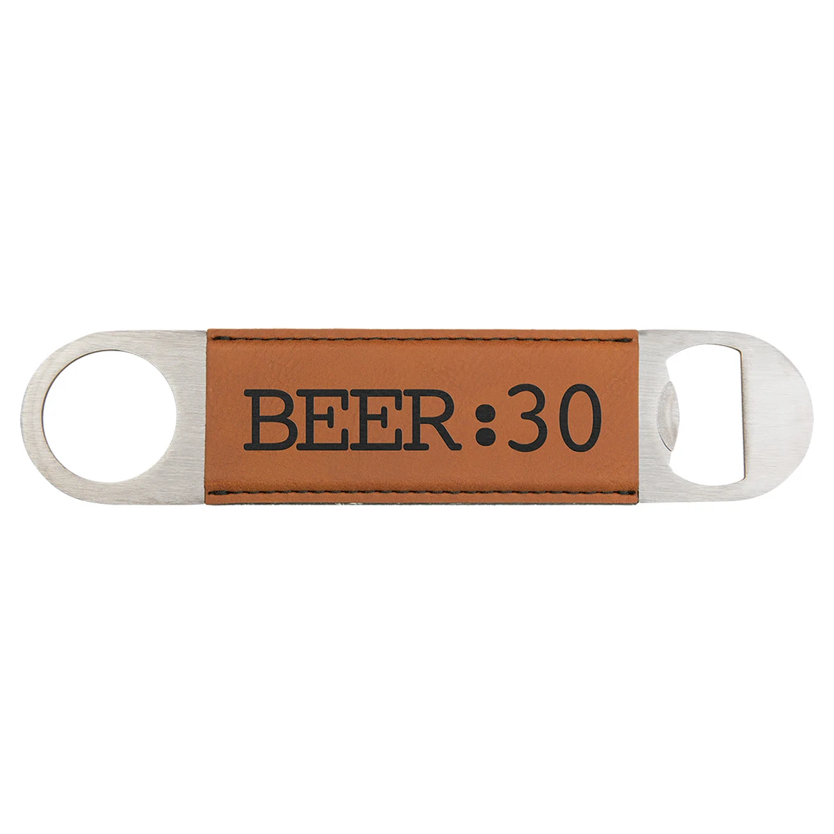 Rawhide Leatherette Bottle Opener, custom kitchen gadget with logo imprint 1