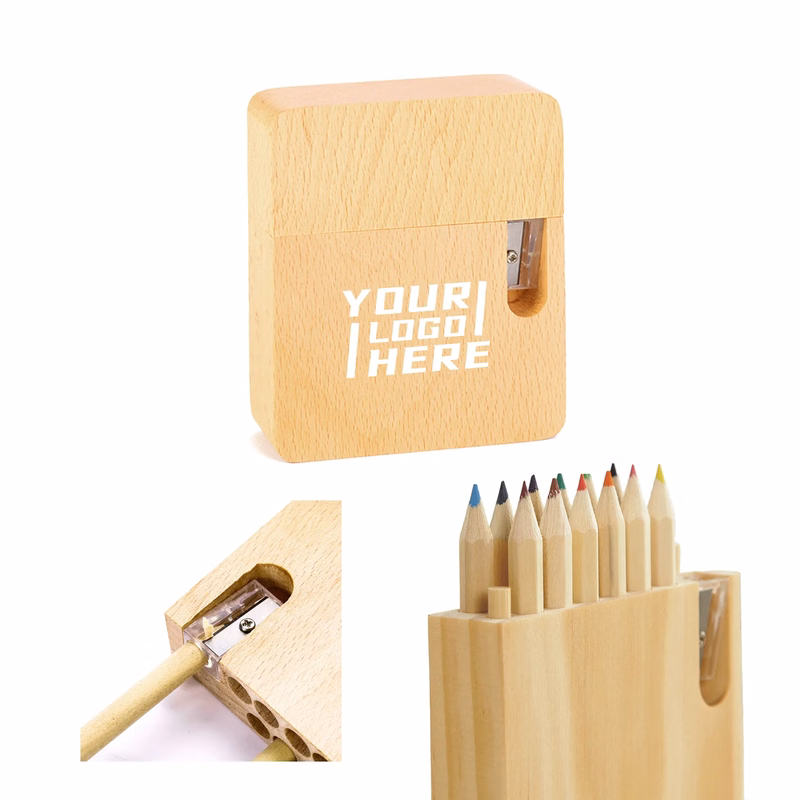 12-Piece Colored Pencil Set With Sharpener