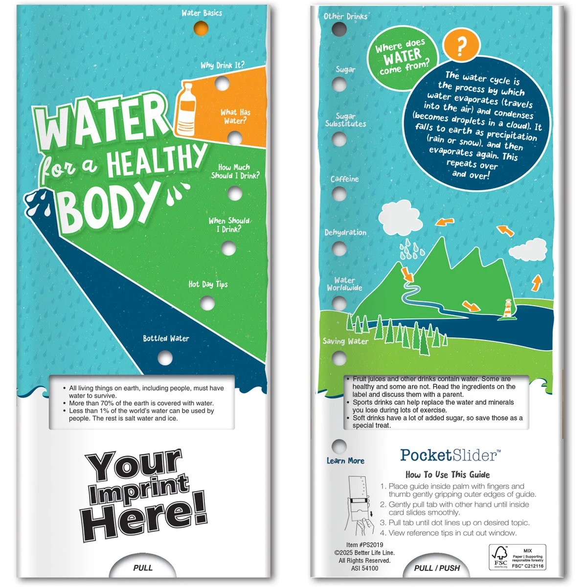 Pocket Slider - Water for a Healthy Body 1