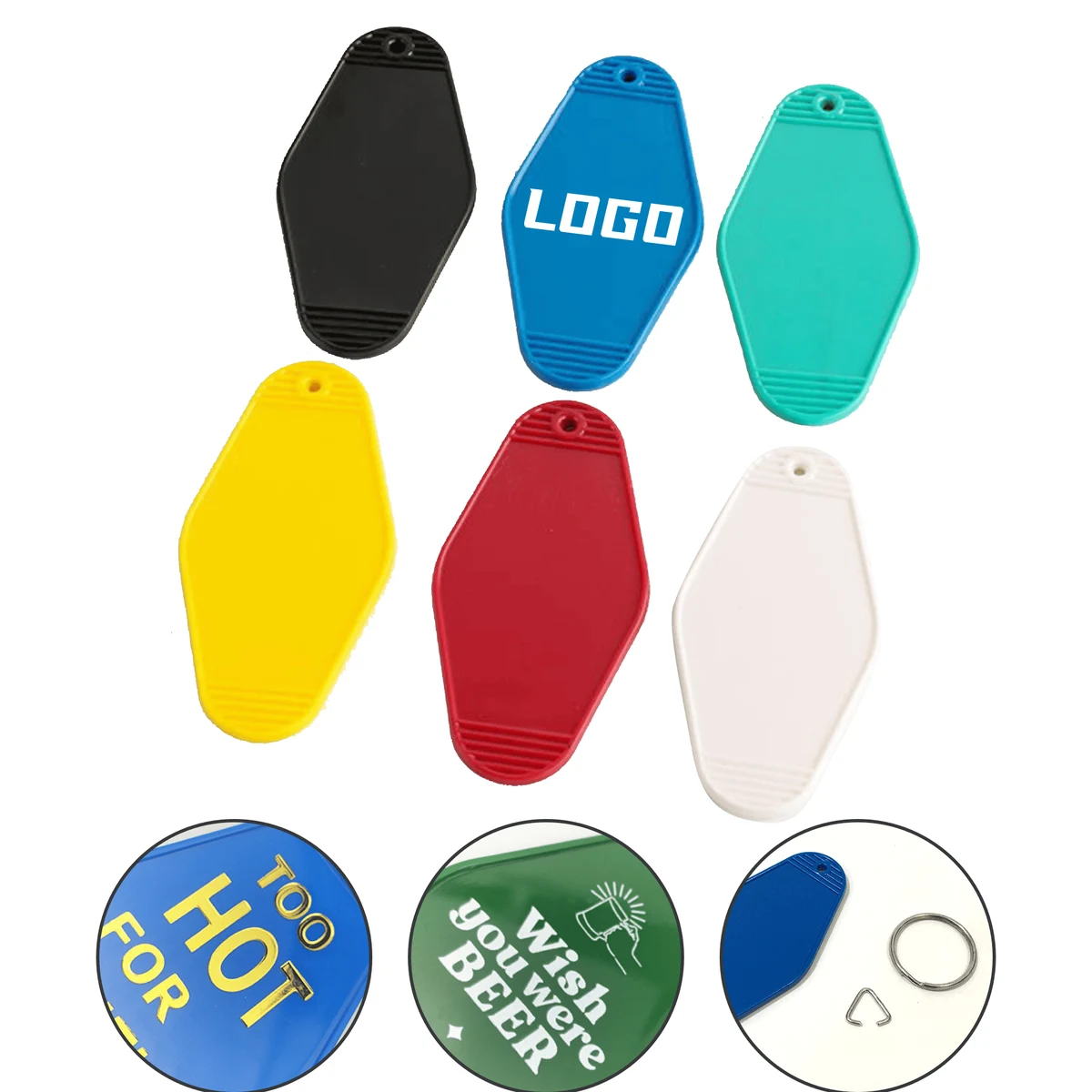 Durable Plastic Apparel Tag Key Tag 1