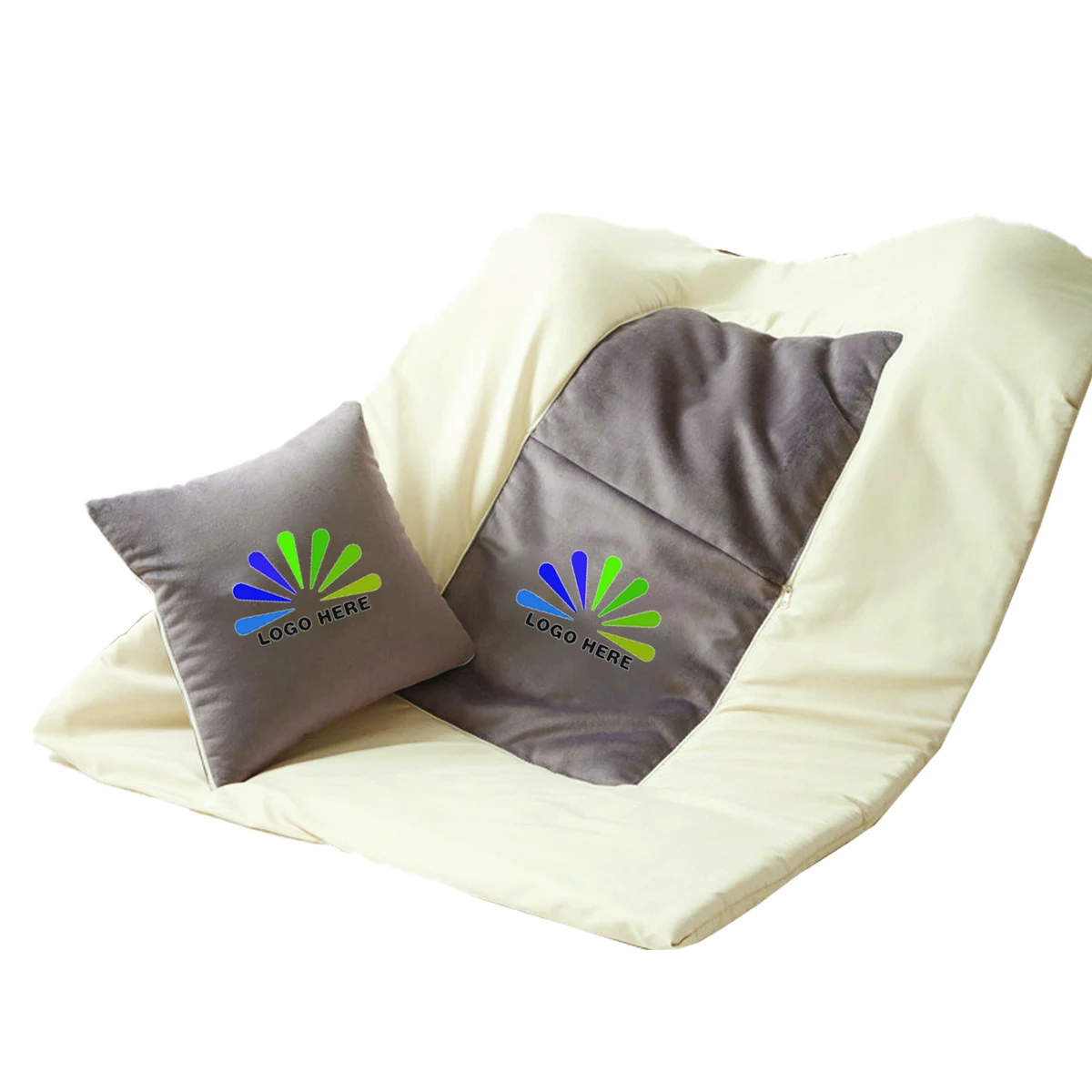2-in-1 Packable Travel Cushion Blanket 1