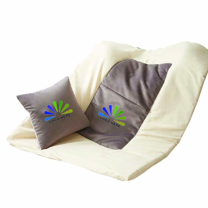 2-in-1 Packable Travel Cushion Blanket