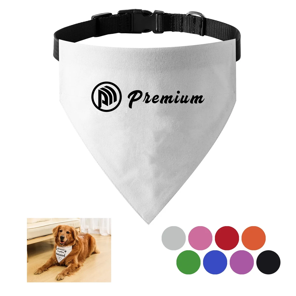 Adjustable Buckle Dog Bandanas 1