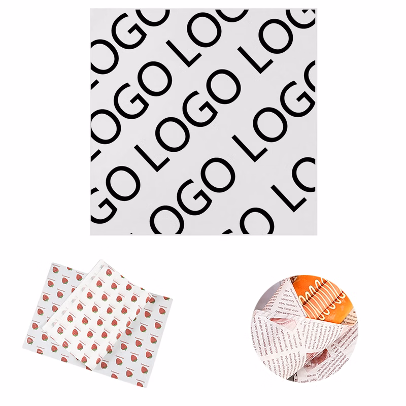 12" x 12" White Grease-Resistant Food-Safe Wrap Paper