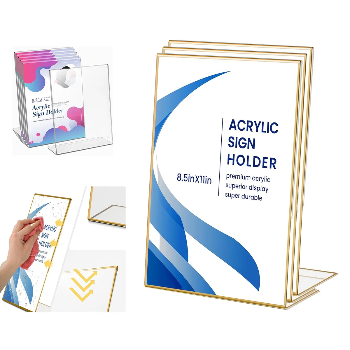 Acrylic Transparent Logo Holder 1