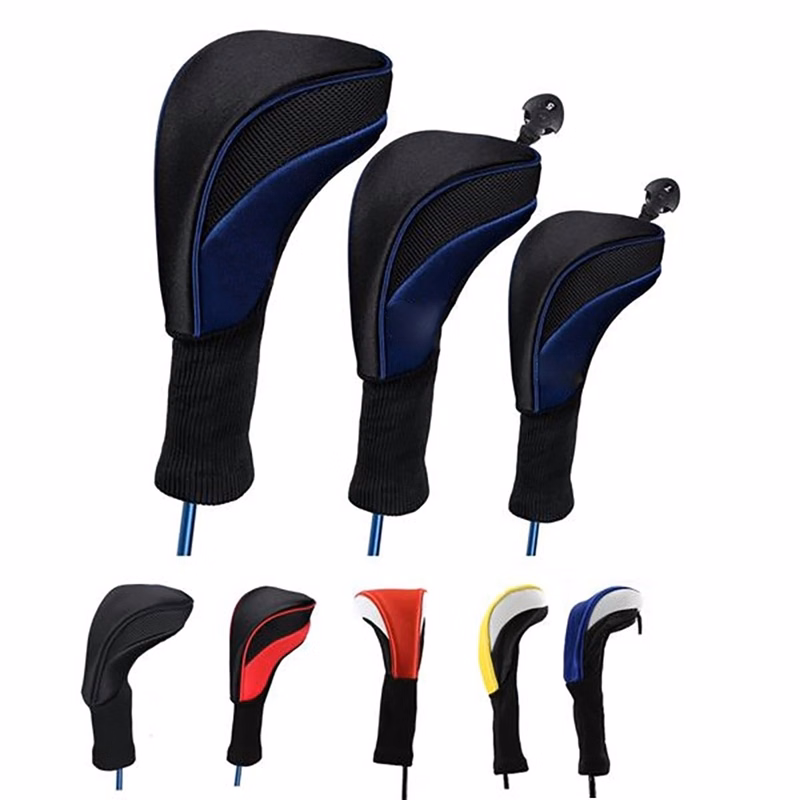 Golf Head Cover Leather Headcovers Set Fits Irons