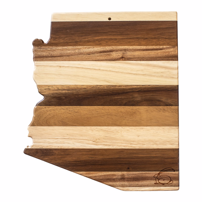 Rock & Branch® Shiplap Series Arizona State Shaped Wood Serving and Cutting Board