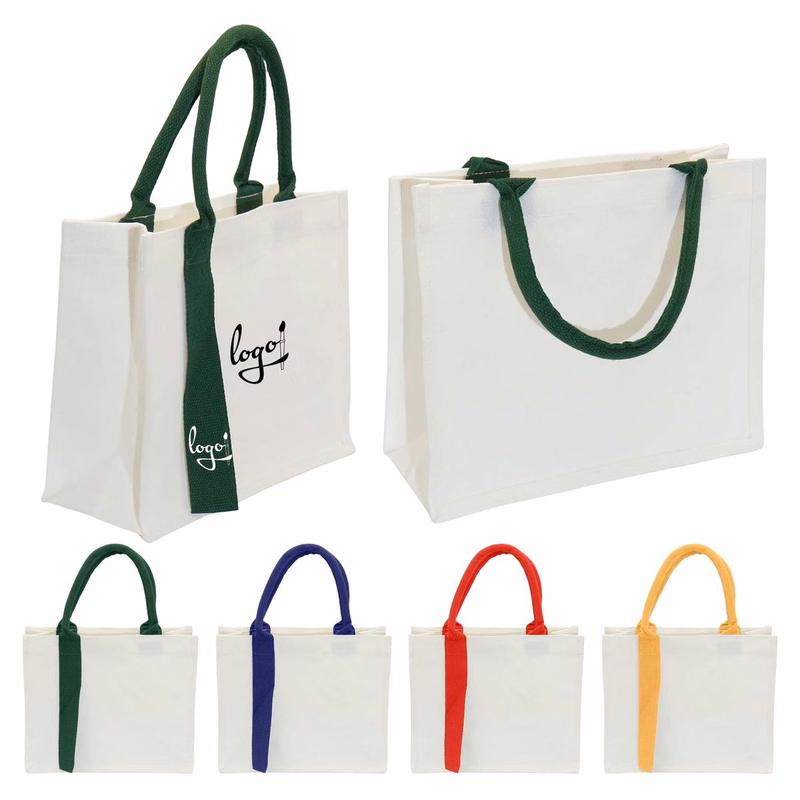12oz Canvas Tote Bag with Ribbon