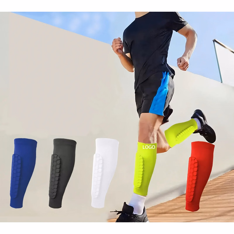 Soccer Shin Guards with Compression Sleeves