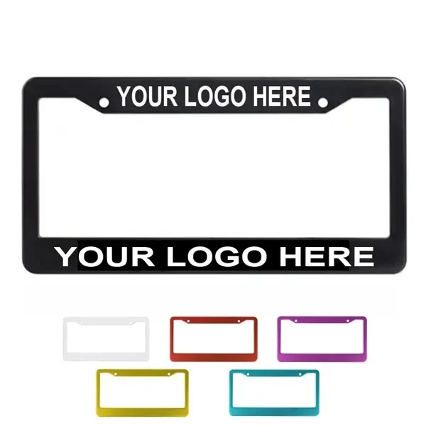 Custom Full-Color Aluminum License Plate Frames — Durable Vehicle Branding 1