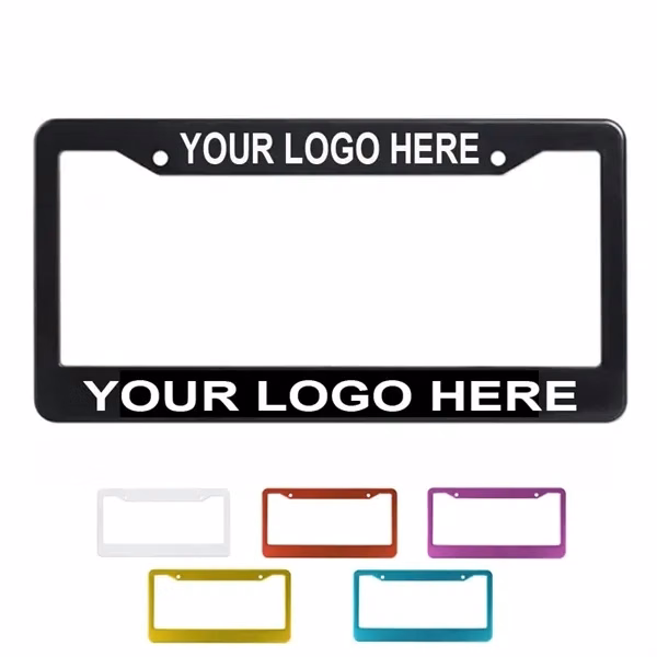 Custom Full-Color Aluminum License Plate Frames — Durable Vehicle Branding