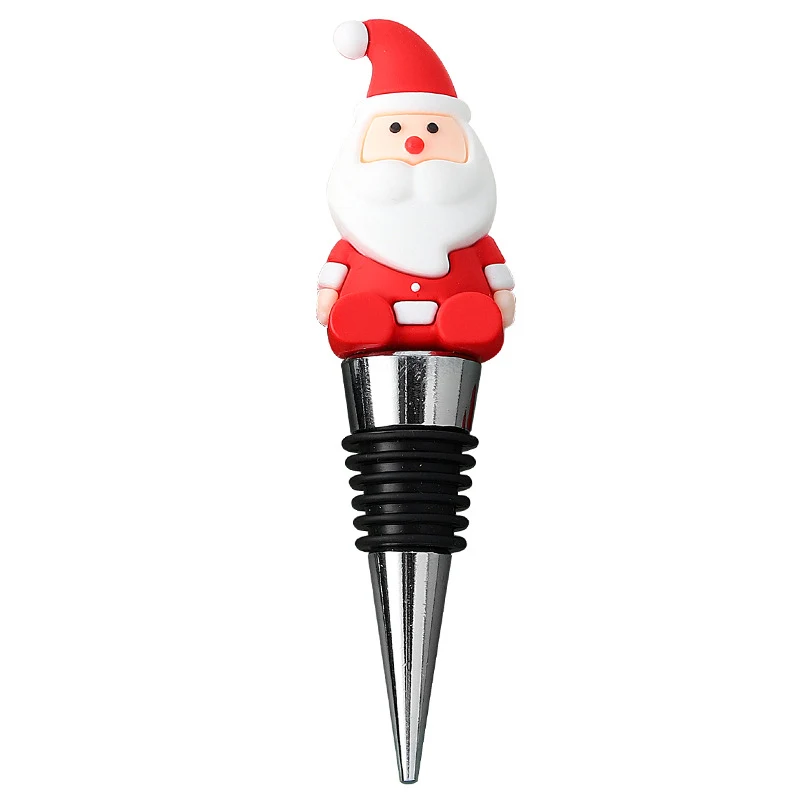 Santa Claus PVC Wine Stopper 1