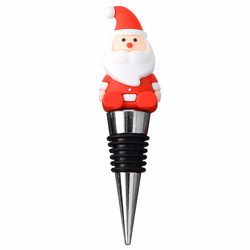 Santa Claus PVC Wine Stopper