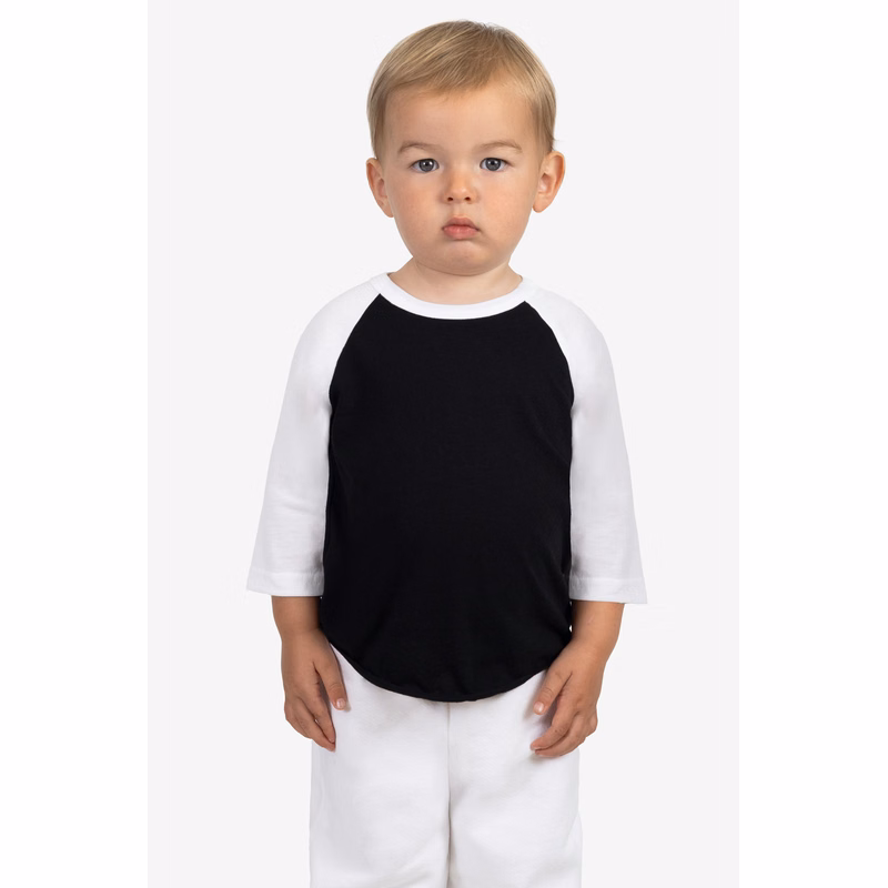 INFANT 3/4 SLV PLY CTN RAGLAN
