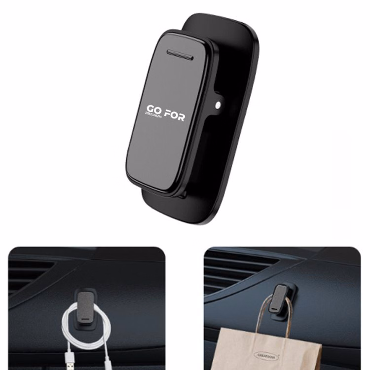 Adhesive car sunglasses holder