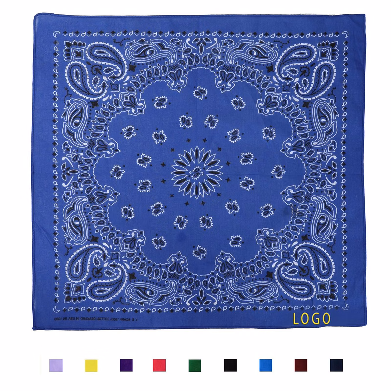 22" Full Color Cotton Bandanna