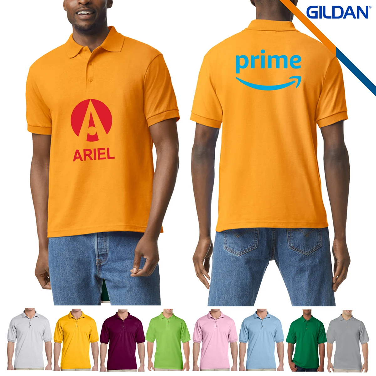 Gildan® 5.6oz 50/50 Cotton/Polyester Polo Shirts 1