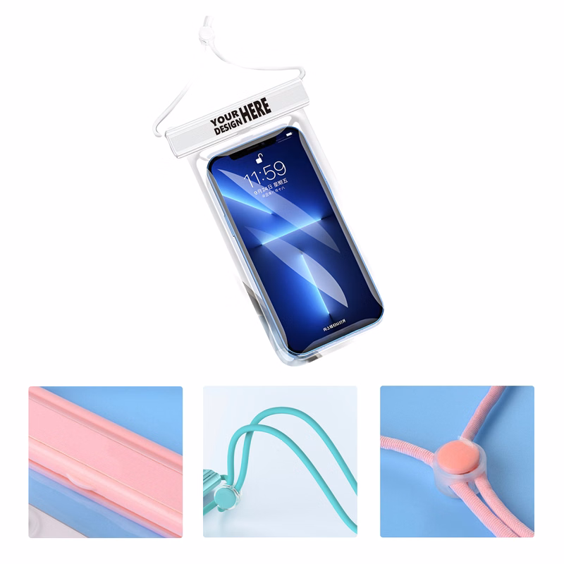 MOQ50 Personalized Waterproof Phone Pouch For Swimming