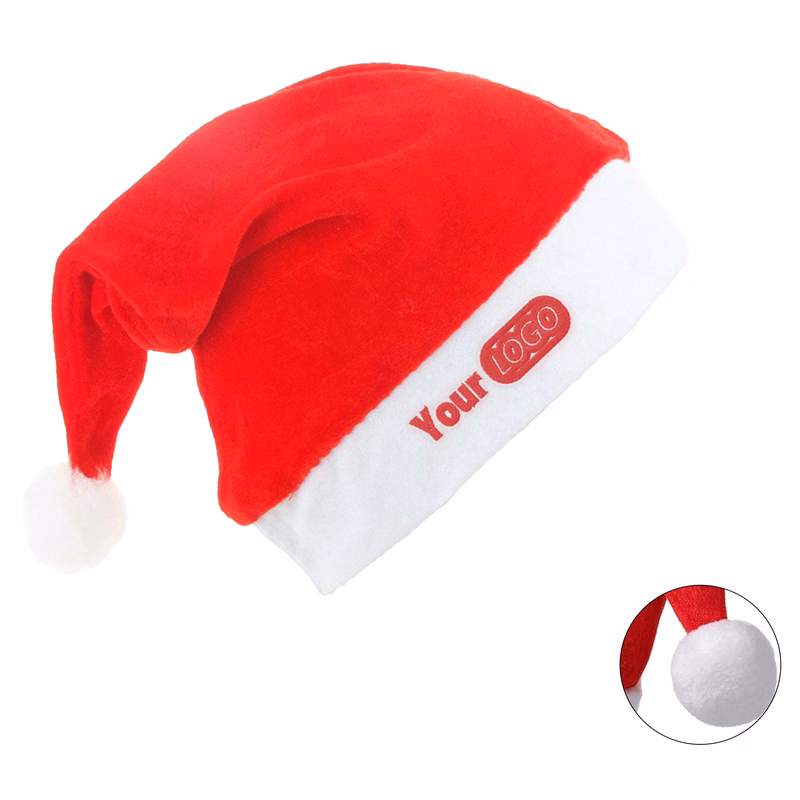 Non-woven Fabrics Holiday Plush Santa Hat