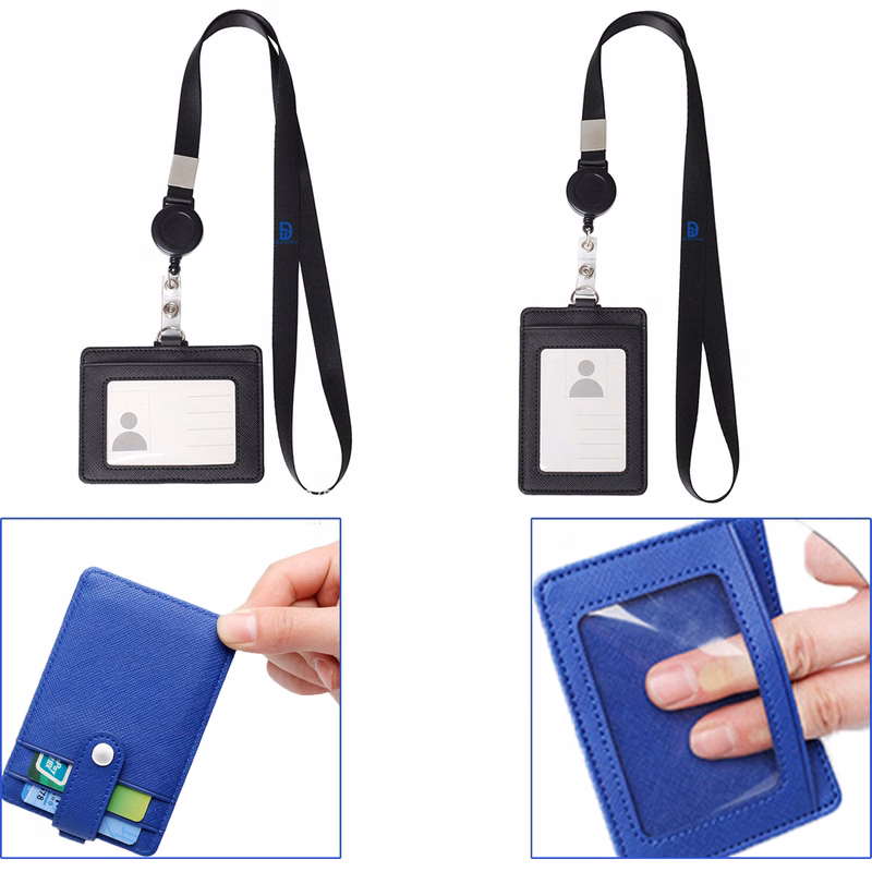 Badge Holder with Adjustable Retractable Lanyard