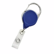Stock Carabiner Badge Reel with Strap and Clip
