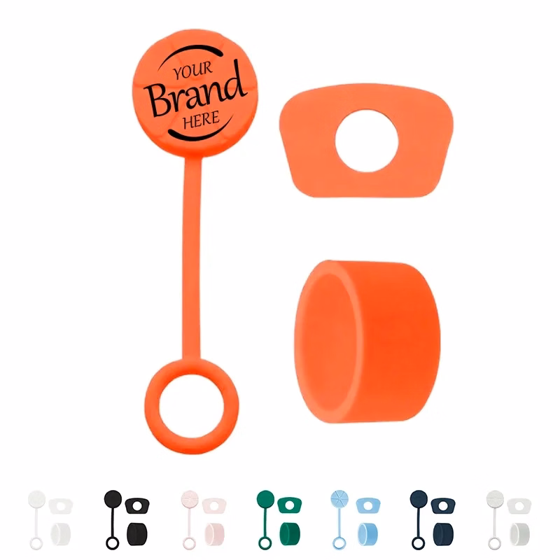 Reusable Silicone Straw Cap Dust Proof Cover
