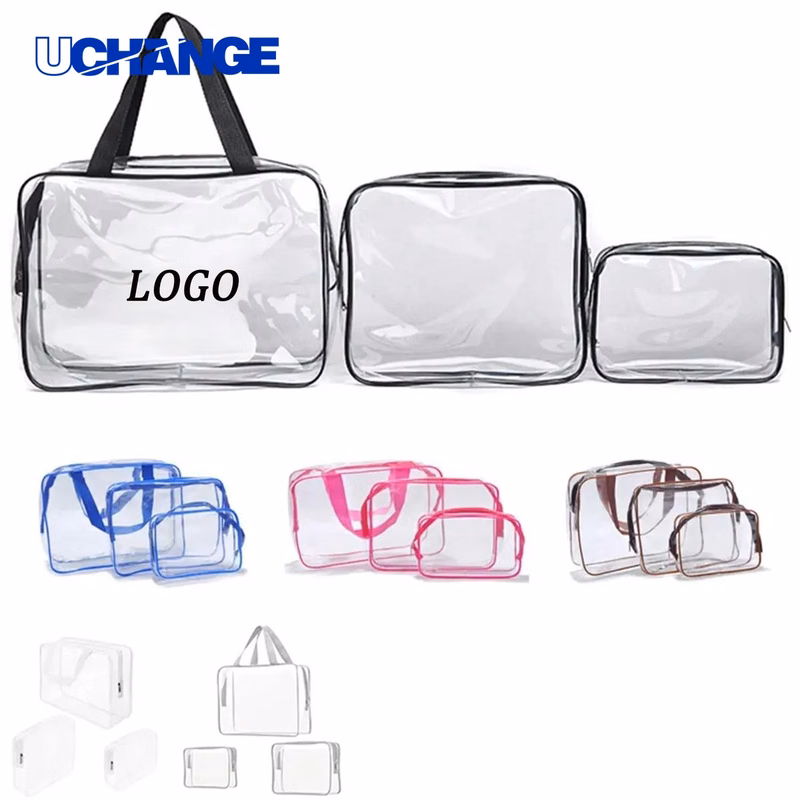 PVC Transparent Cosmetic Bag Waterproof Makeup Storage