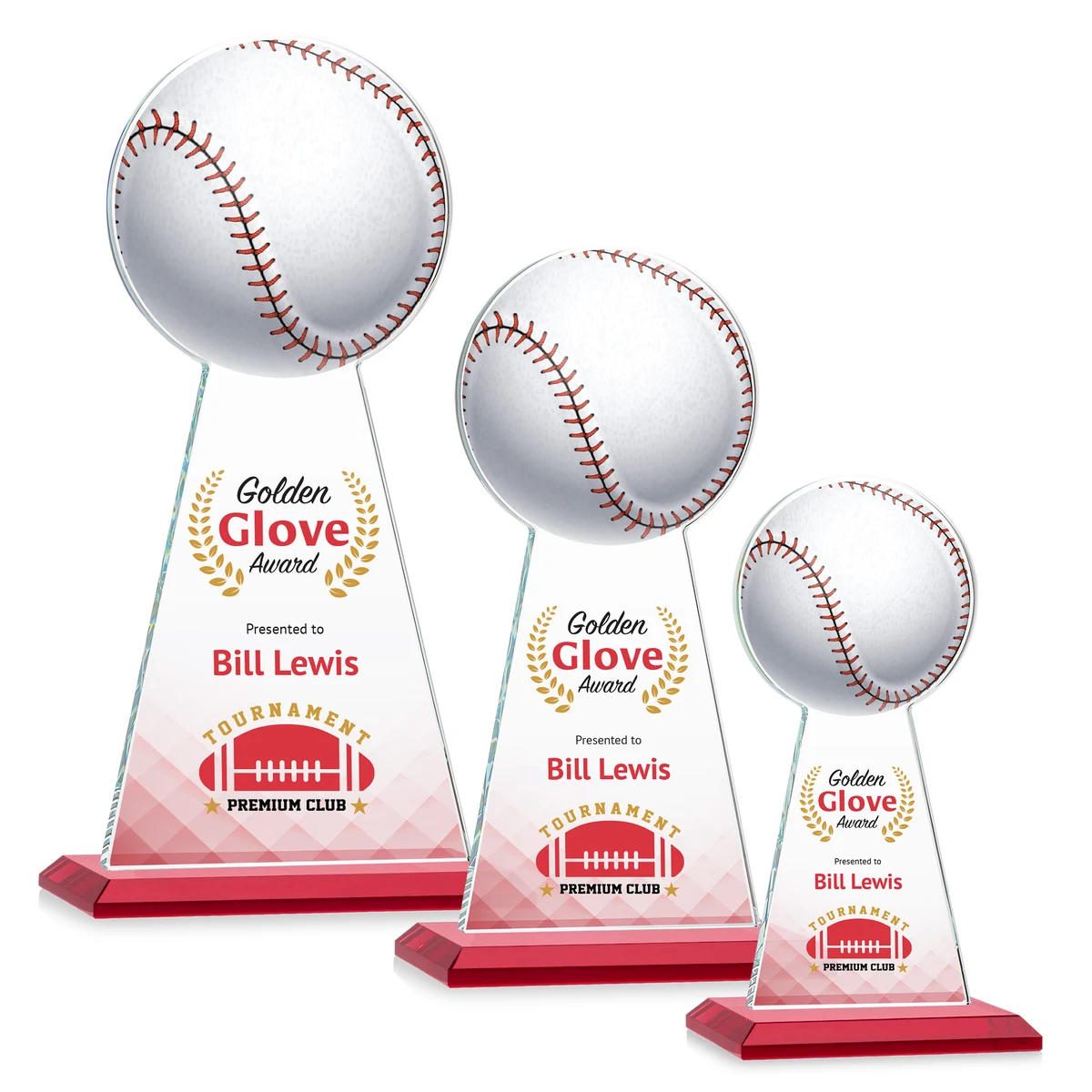 Edenwood Baseball VividPrint™ Award - Red 1