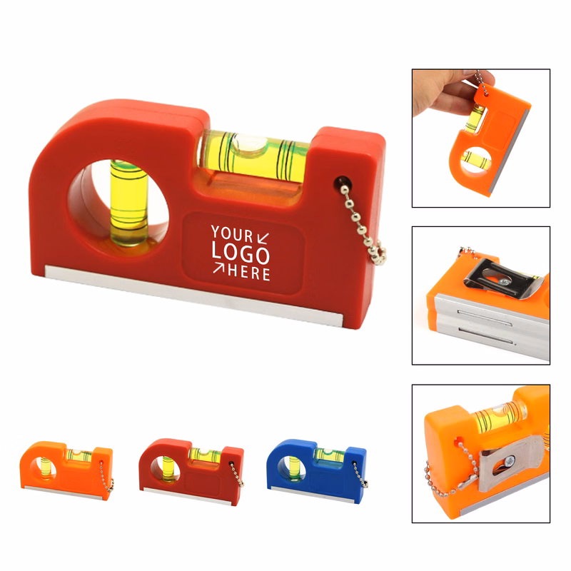 Magnetic Pocket Level Ruler Keychain