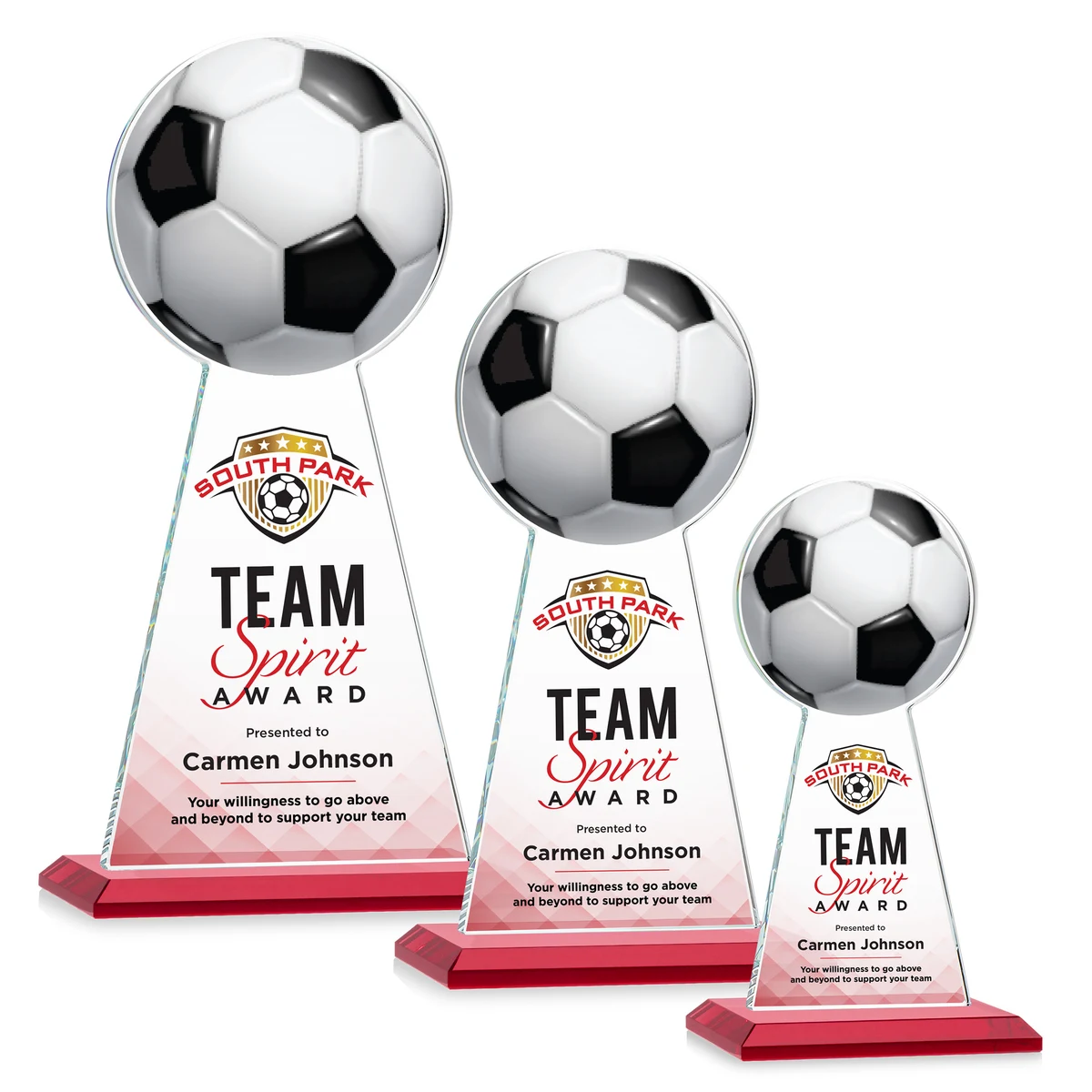 Edenwood Soccer VividPrint™ Award - Red 1
